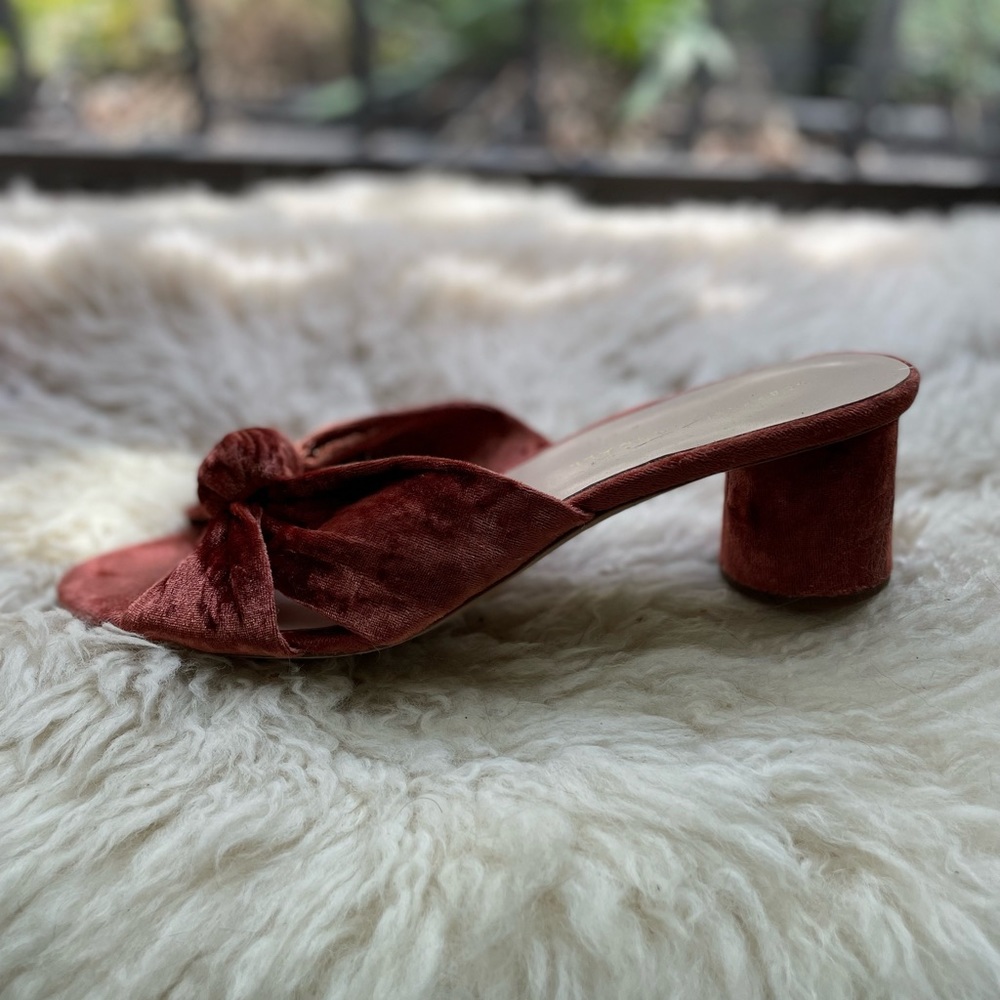 Loeffler Randall velvet heels size 7.5 - Picture 3 of 4